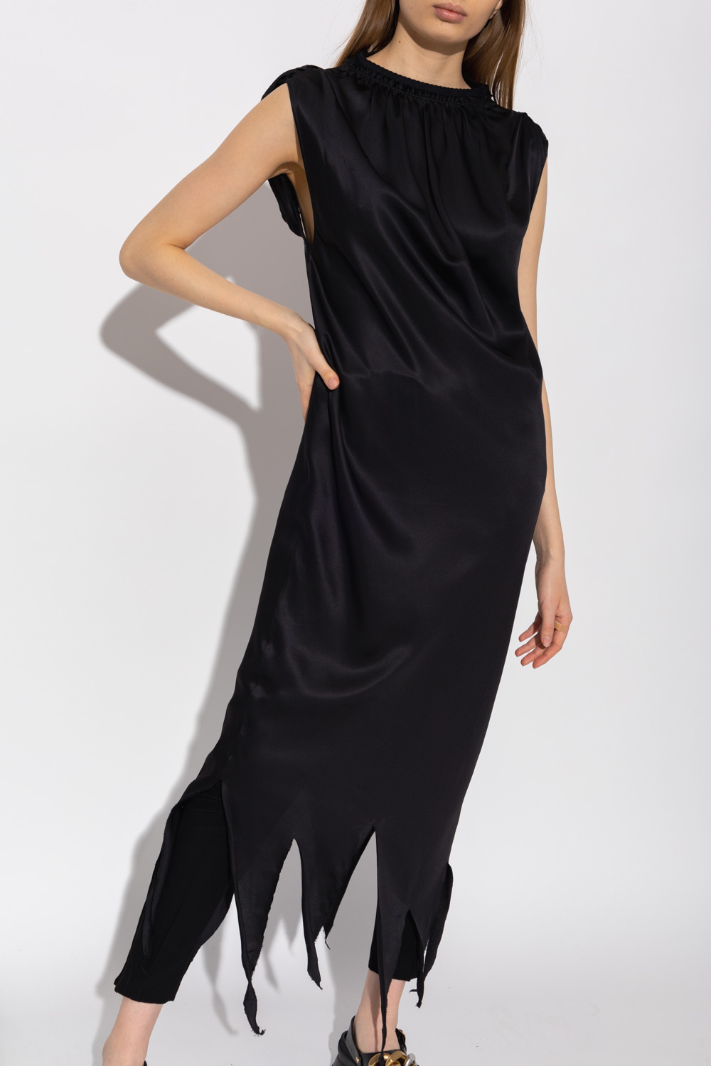 パーティードレス MM6 Maison Margiela Ruffle Trims Dress MM6 Maison Margiela MM6 Maison Margiela Ruffle Trims Dress